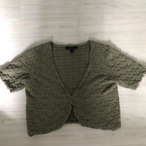 Vintage Knit Green Crop Top